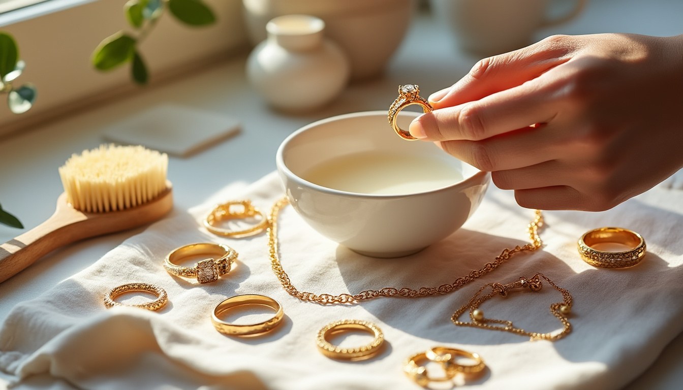 Comment nettoyer des bijoux en or sans les abîmer ? Nos conseils pratiques