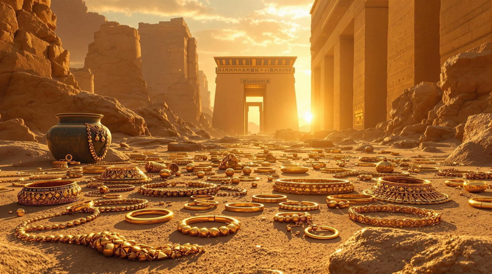 Une découverte archéologique exceptionnelle : des bijoux en or vieux de 2600 ans près du temple de Karnak