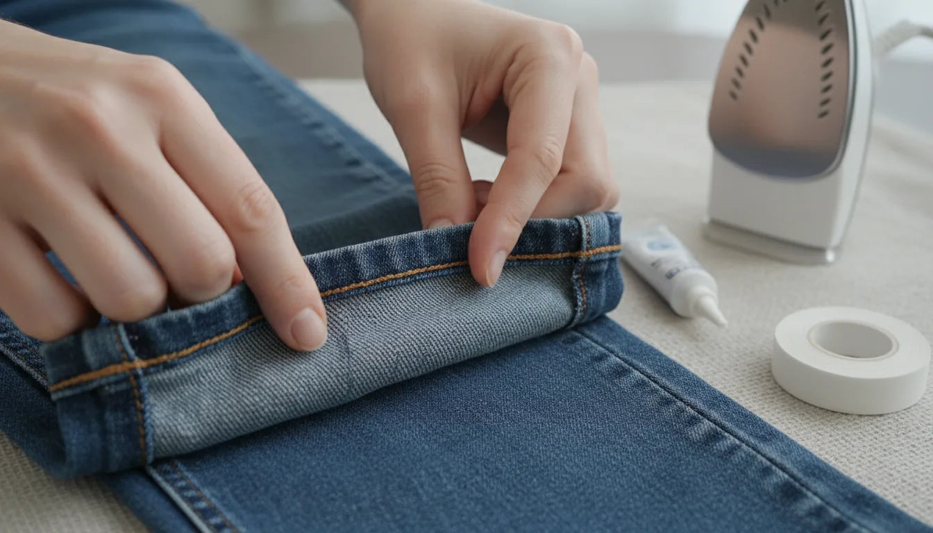 Raccourcir un jean sans couture : astuces pratiques et discrètes