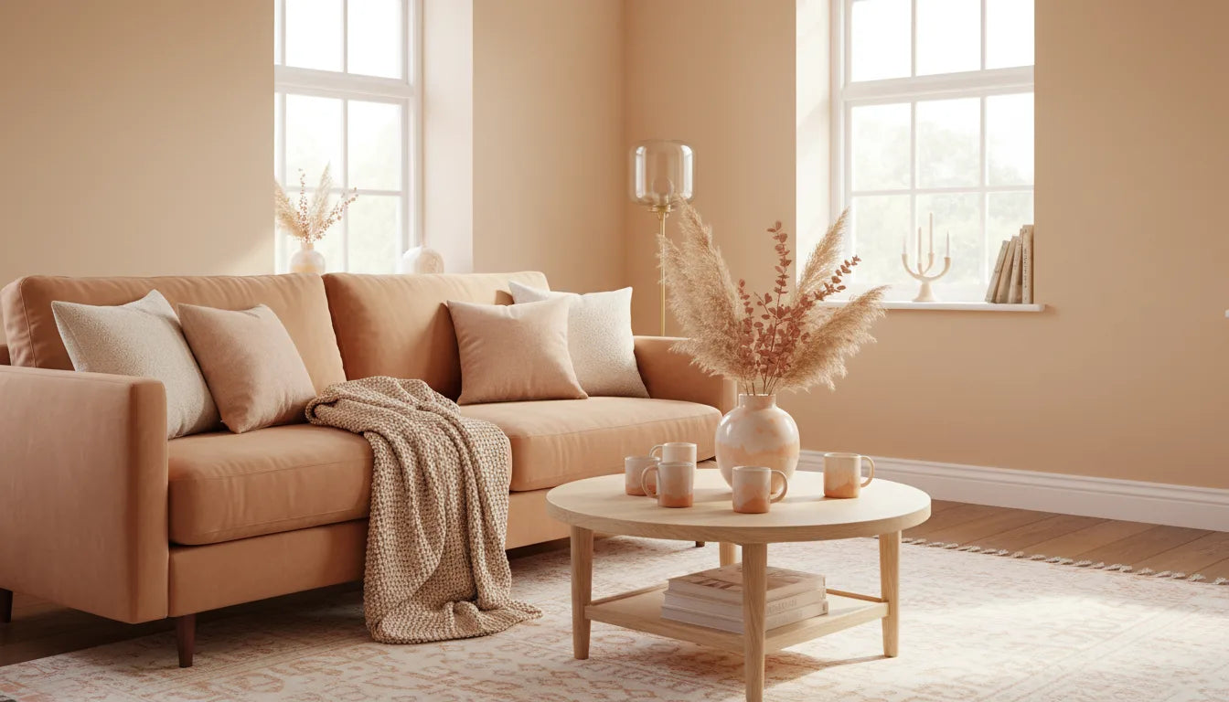 Coloration orange pastel : inspirations et résultats pour votre déco