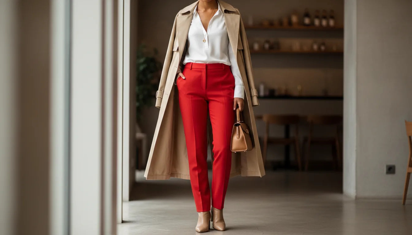 Que mettre avec un pantalon rouge pour un look réussi ?