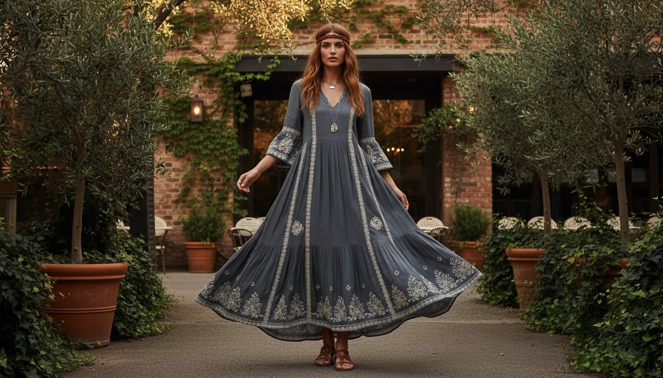 Ma bohème robe grise : l'élégance au féminin pour toutes les occasions