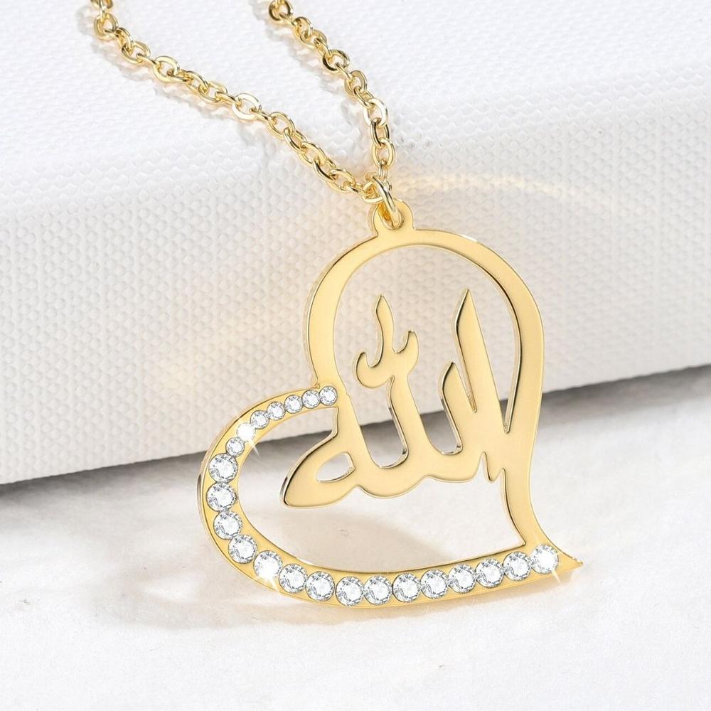 Collier Coeur Allah avec Perles-Jamilah™