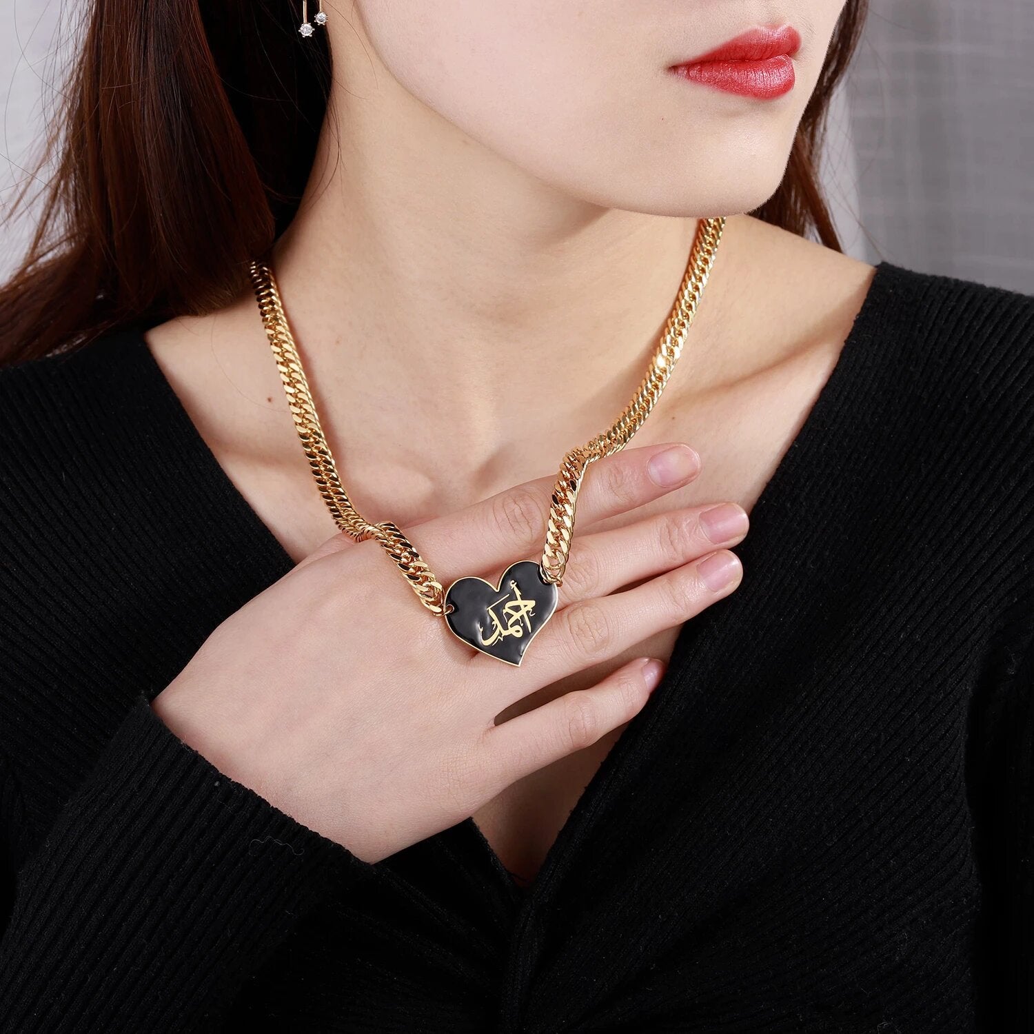 Collier Prénom Arabe en Émail-Jamilah™