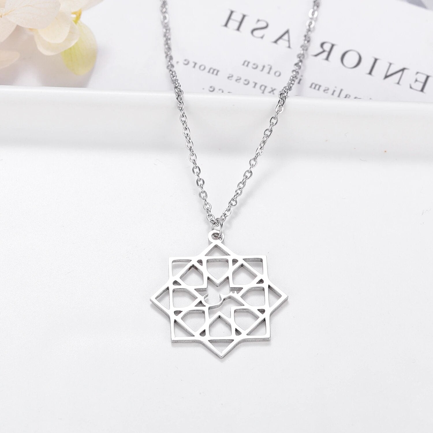 Collier Lettres Arabes - HANDASIUN-Jamilah™