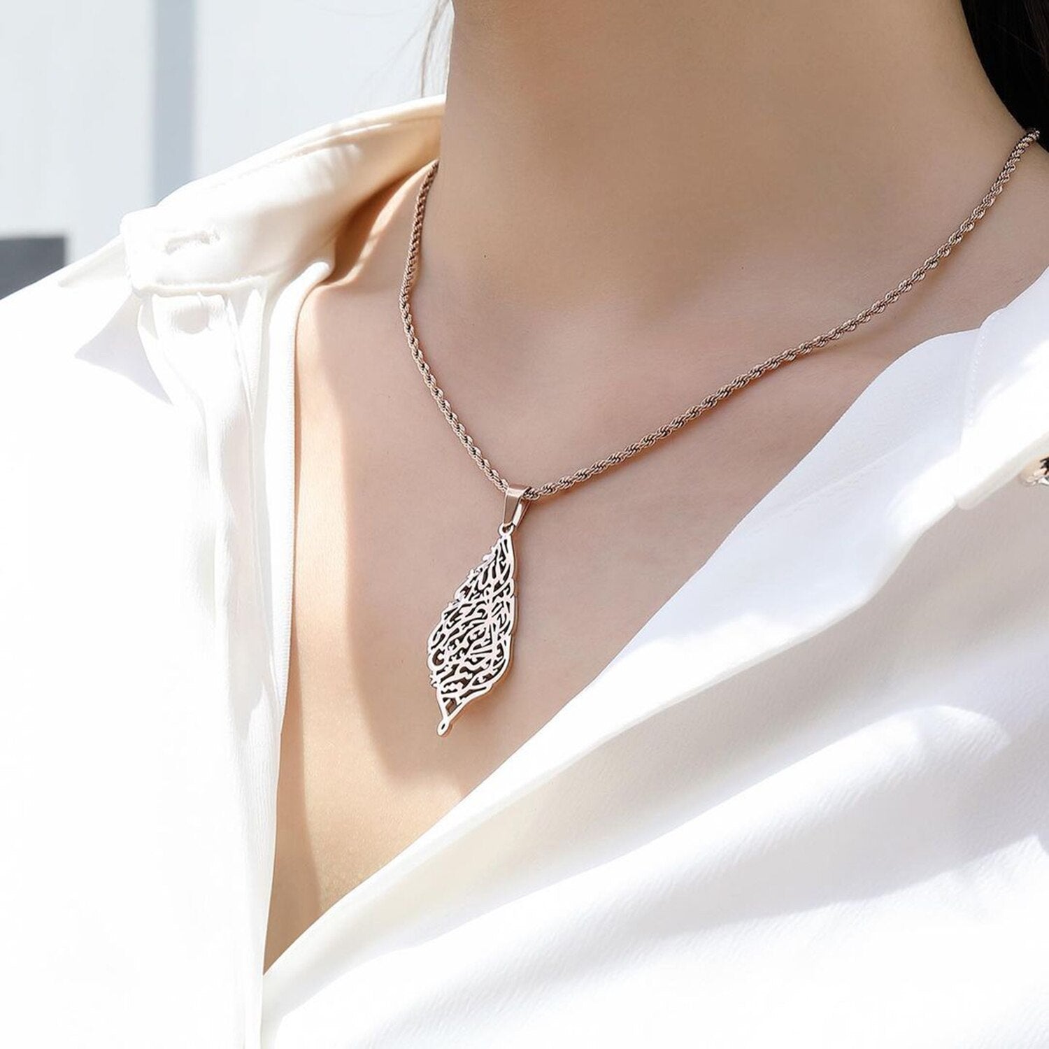 Pendentif Calligraphie Arabe &quot;Bismillah&quot;-Jamilah™