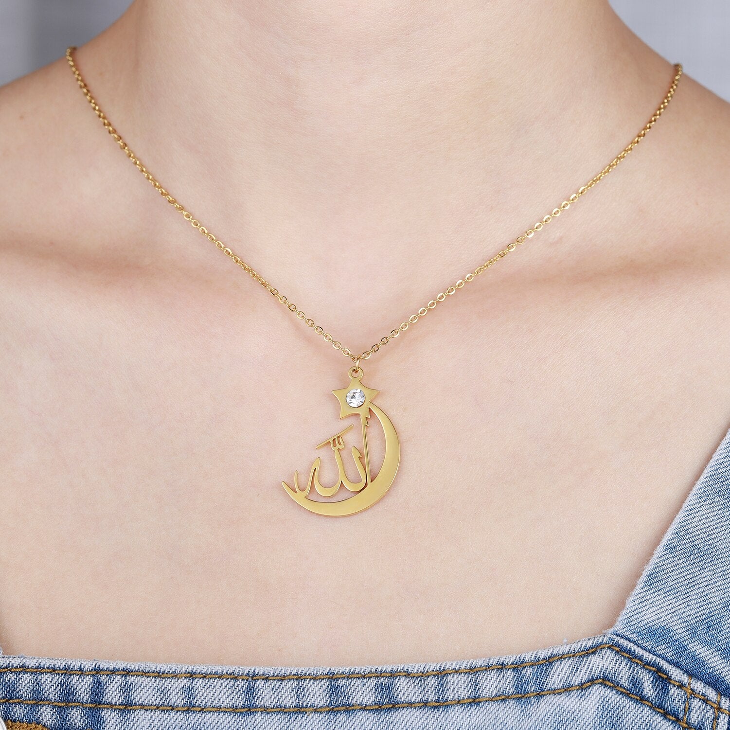 Collier Allah Croissant de Lune-Jamilah™
