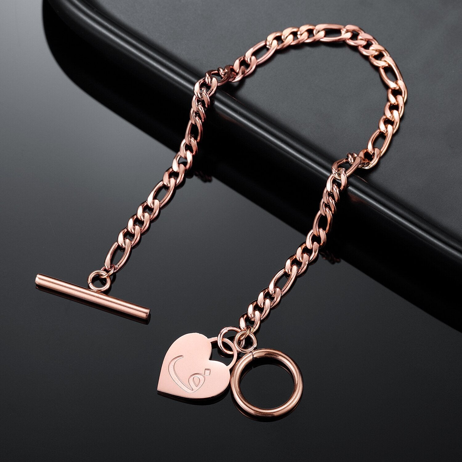 Bracelet Coeur avec Lettres Arabes-Jamilah™