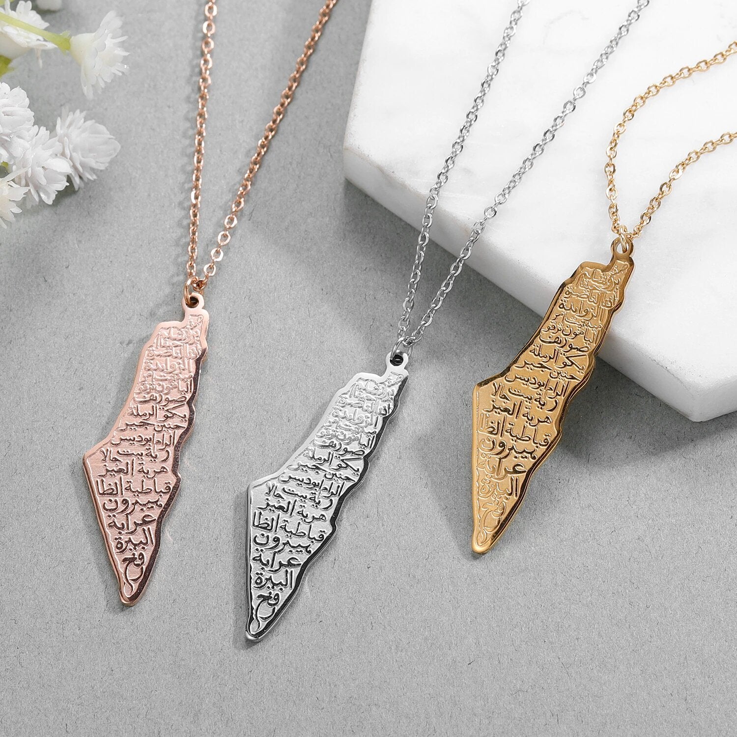 Collier Calligraphie Palestine-Jamilah™