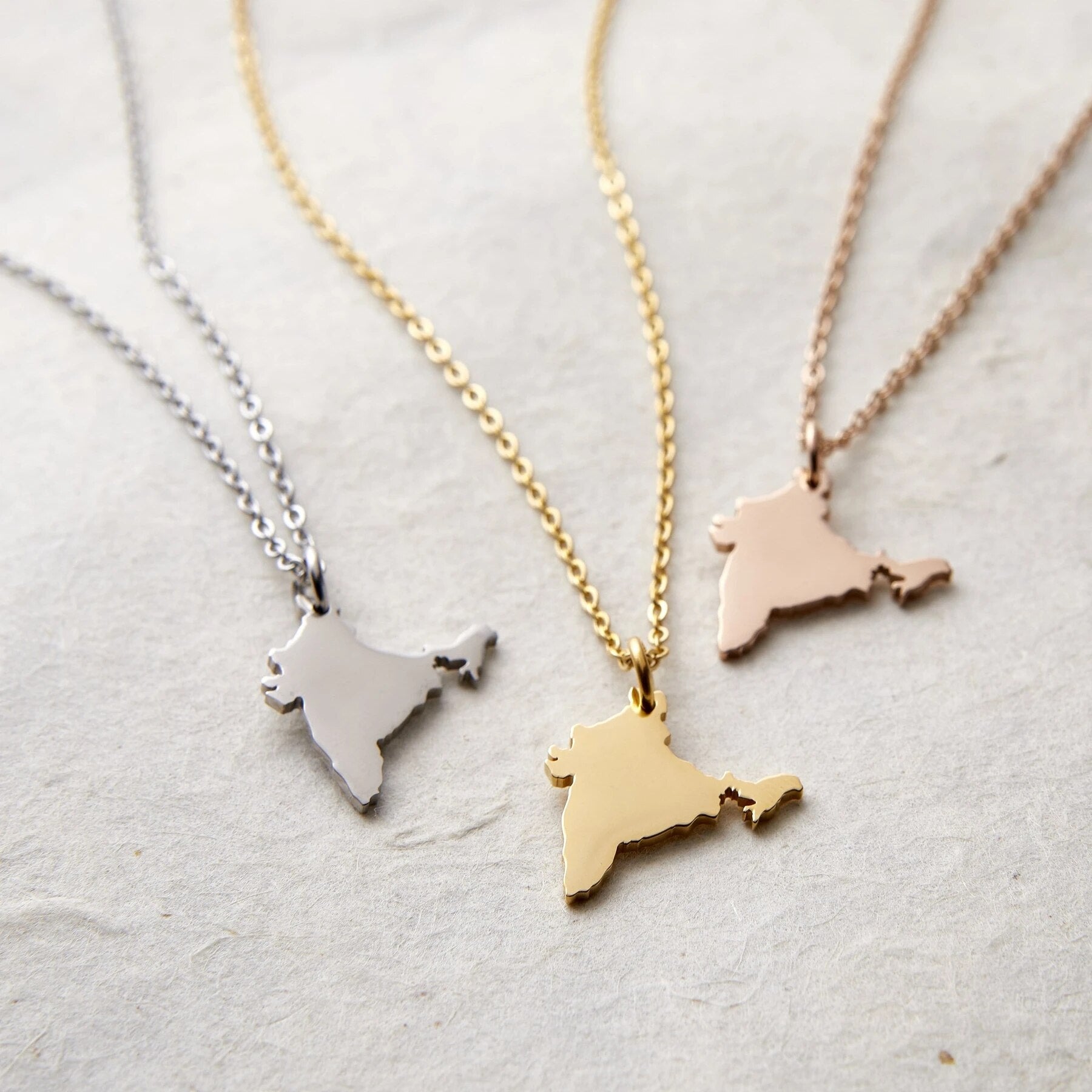 Collier Carte - Choisissez votre pays natal-Jamilah™