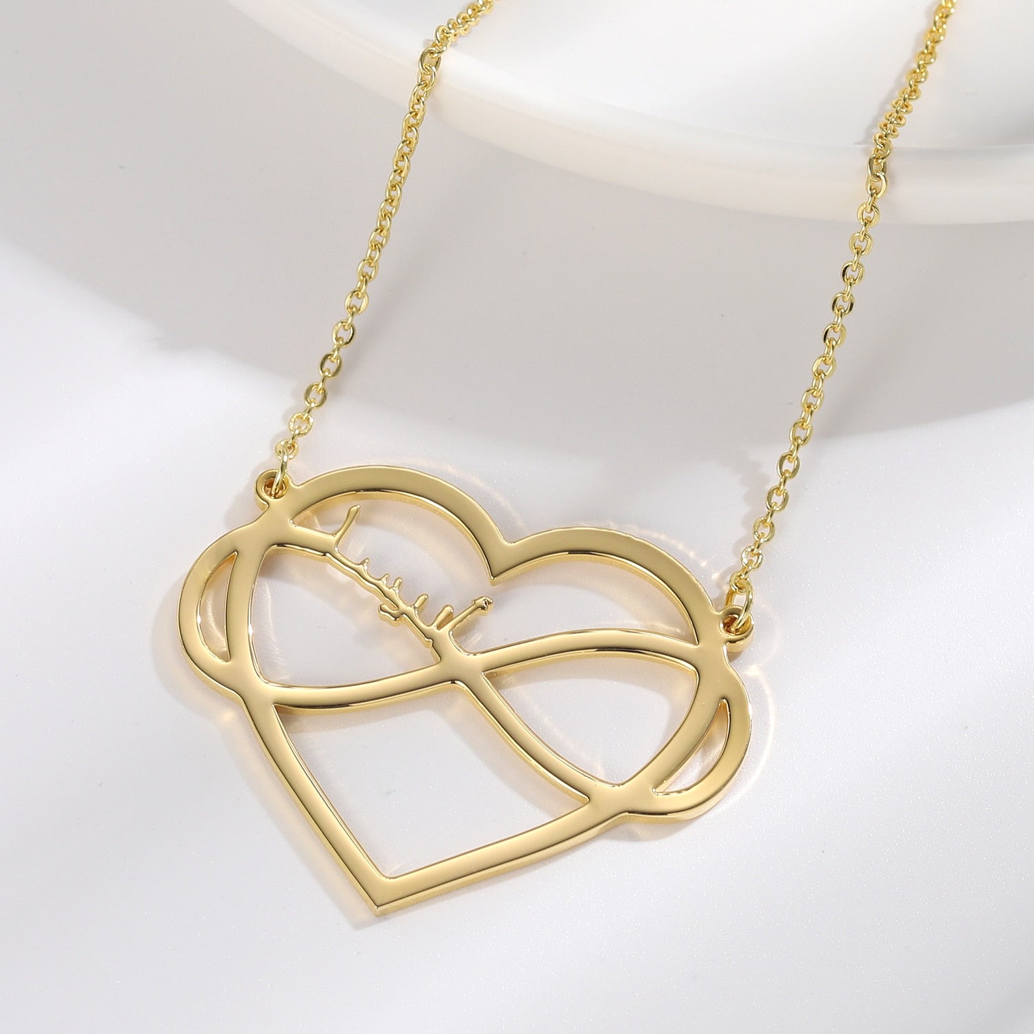 Collier Prénom Arabe Coeur-Jamilah™