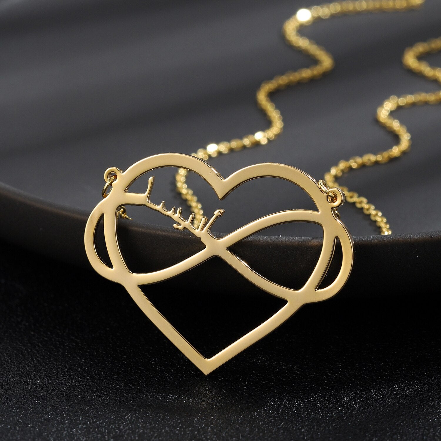 Collier Prénom Arabe Coeur-Jamilah™