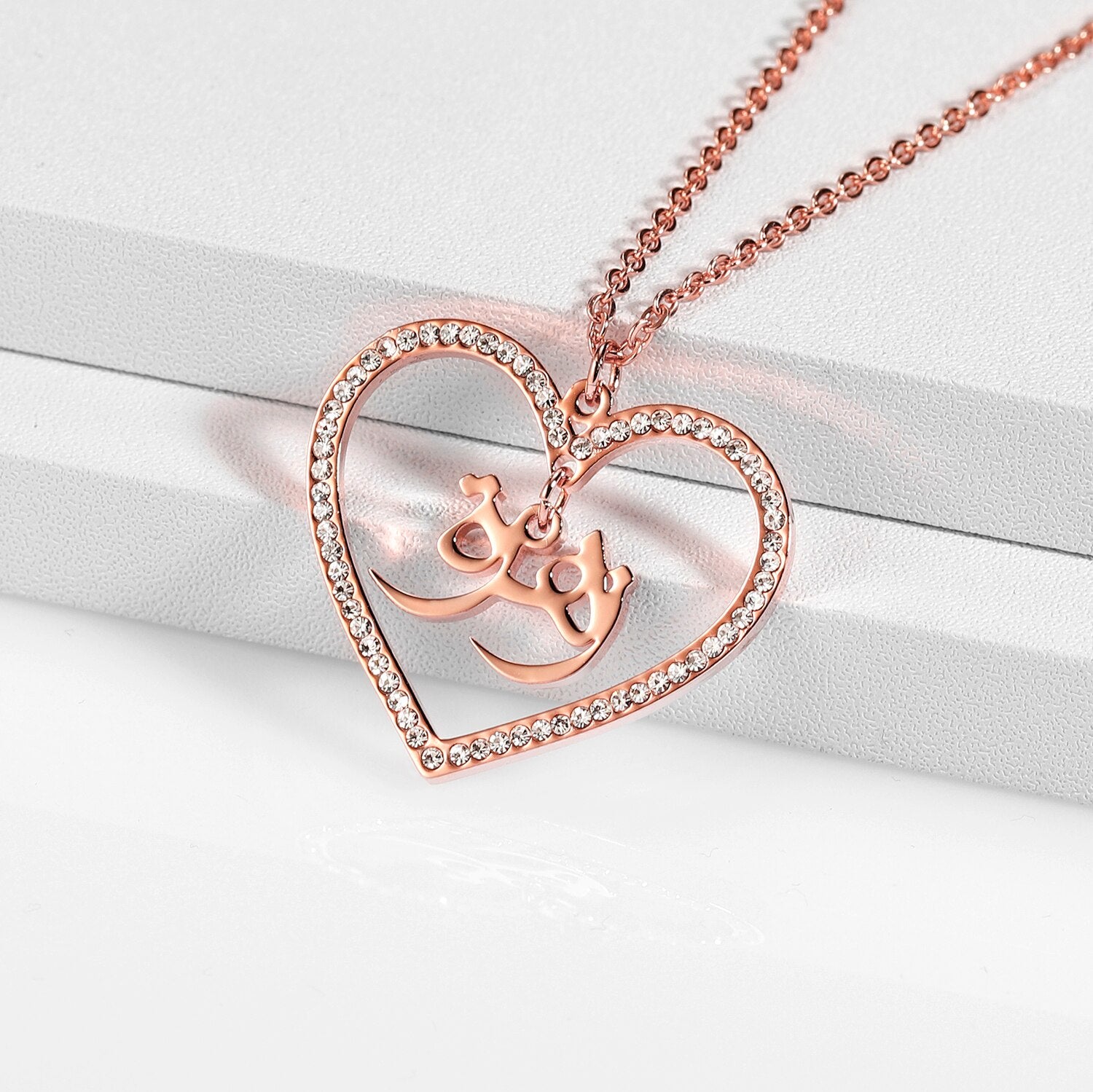 Collier Prénom Coeur avec Strass-Jamilah™