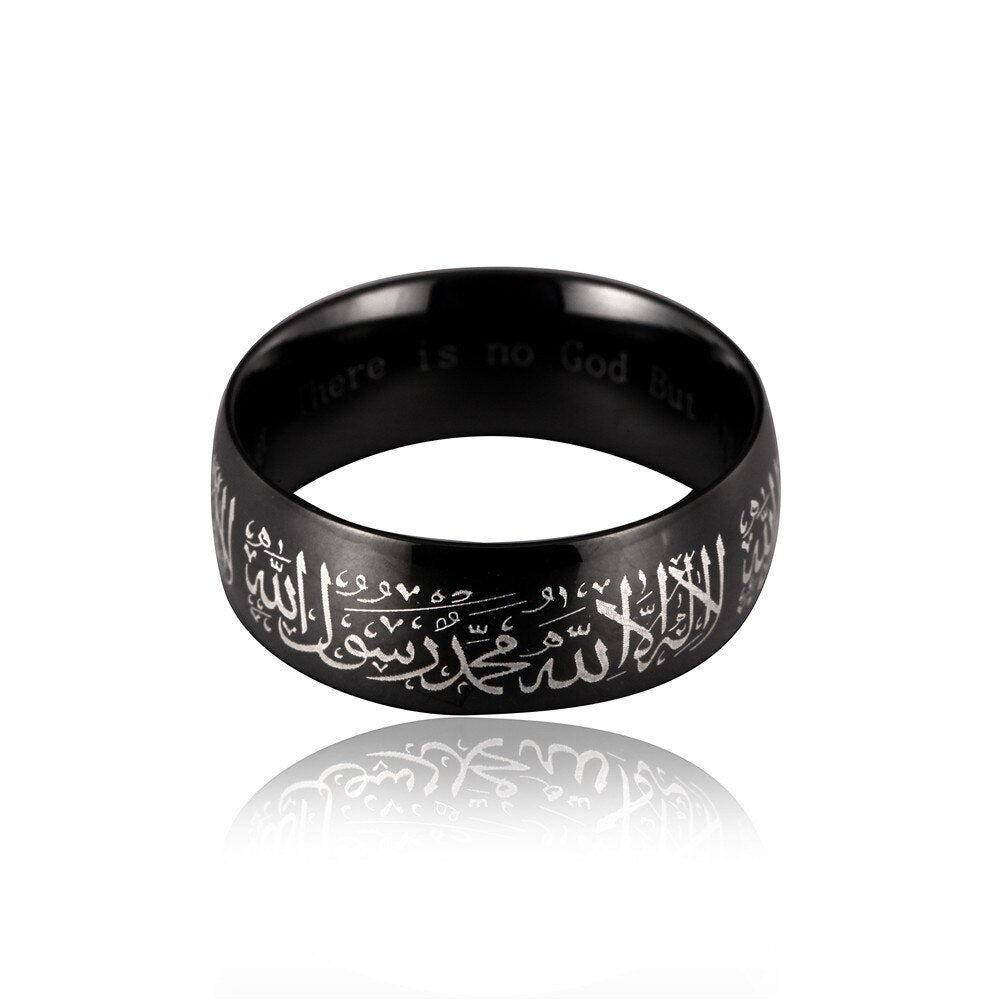 Bague Islam Shahada - Noir-Jamilah™