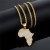 Collier Carte Afrique avec Perles-Jamilah™
