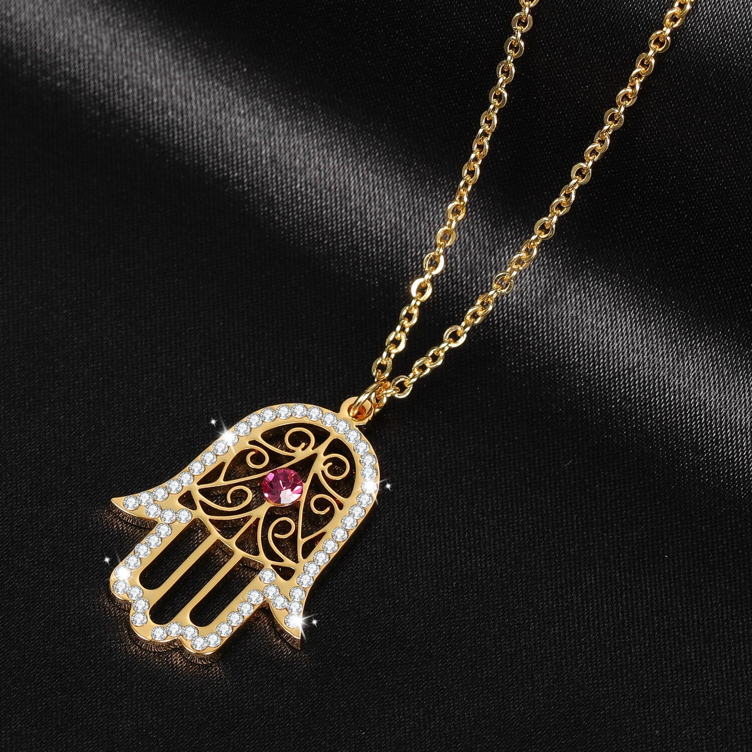 Collier Main de Fatma Rosa-Jamilah™