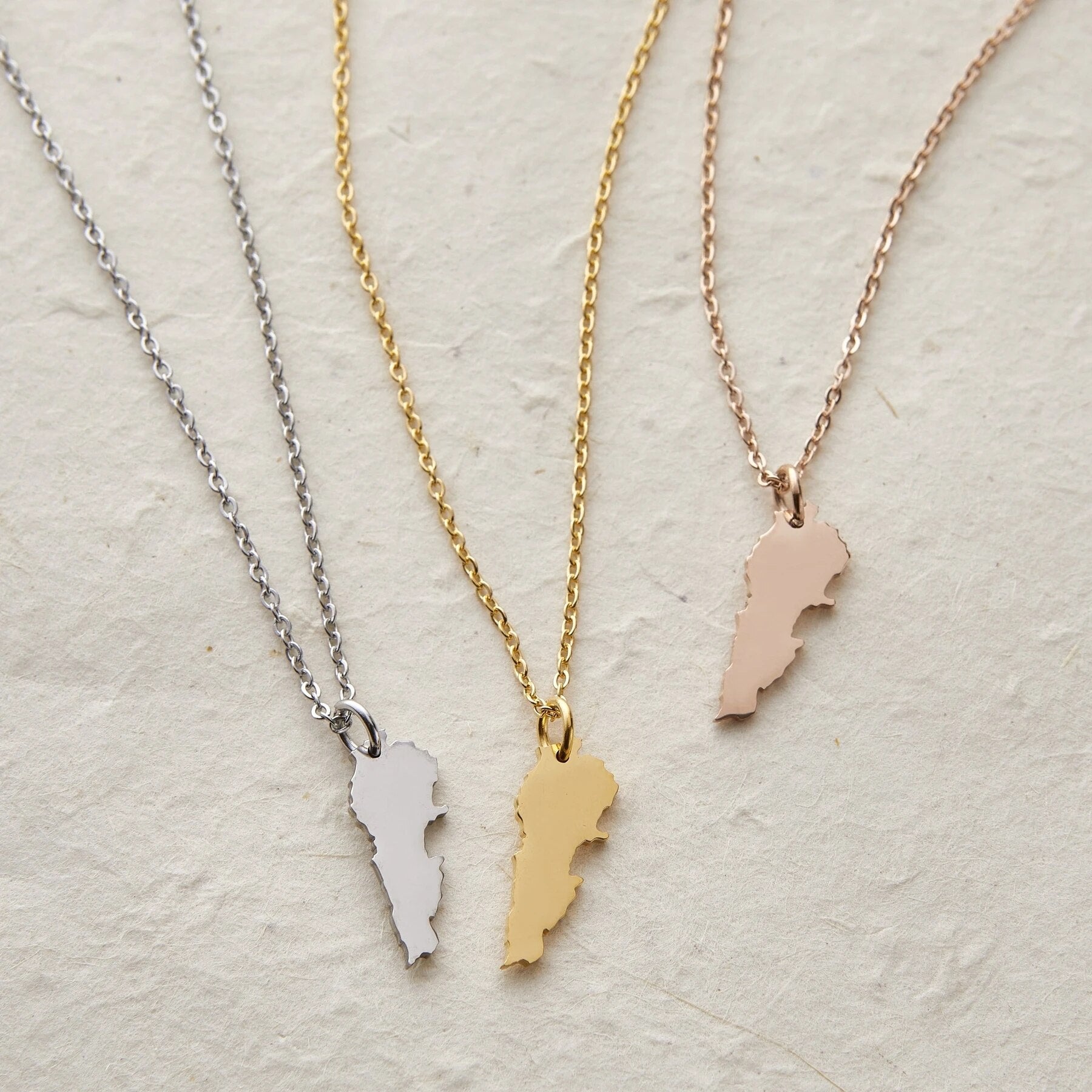 Collier Carte - Choisissez votre pays natal-Jamilah™