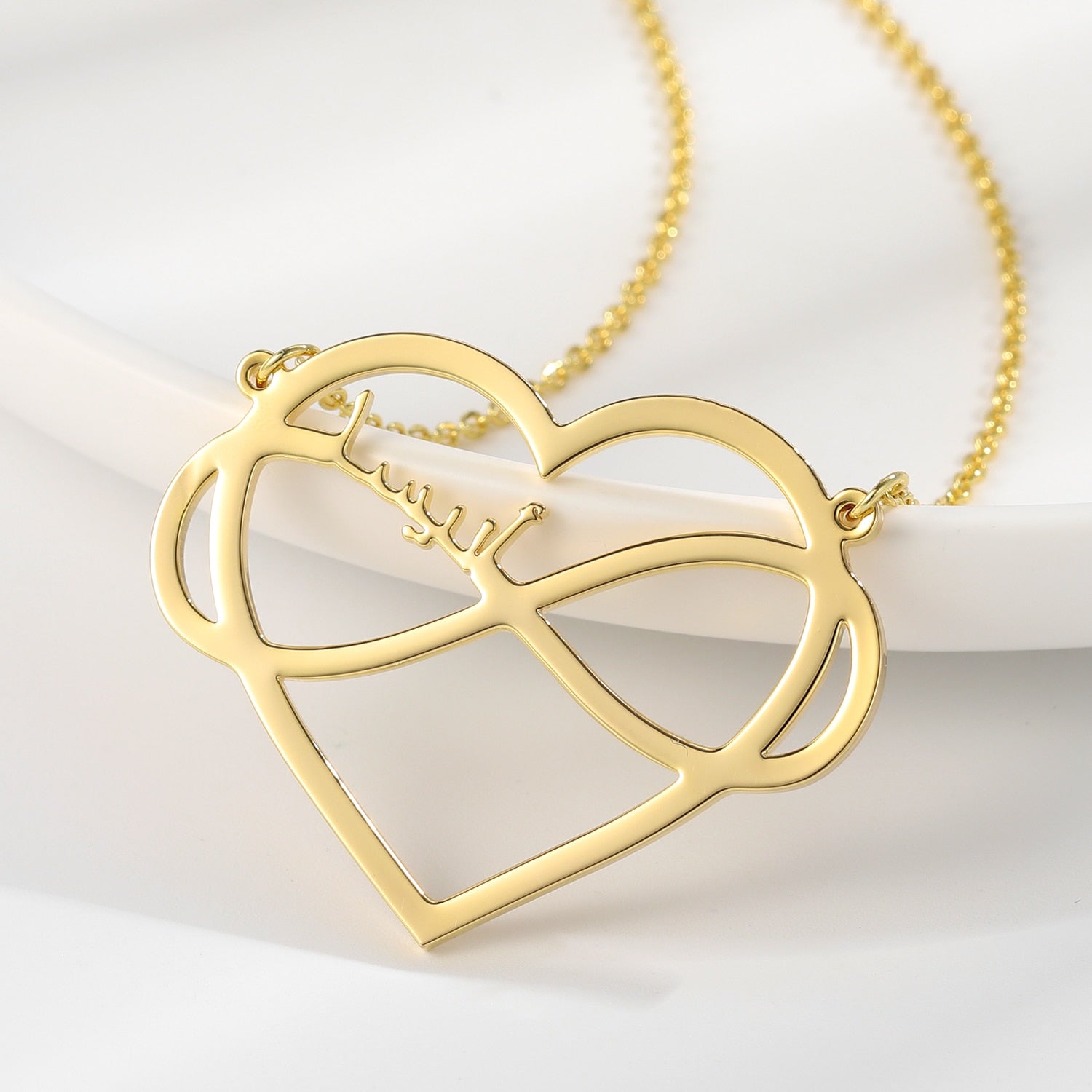 Collier Prénom Arabe Coeur-Jamilah™