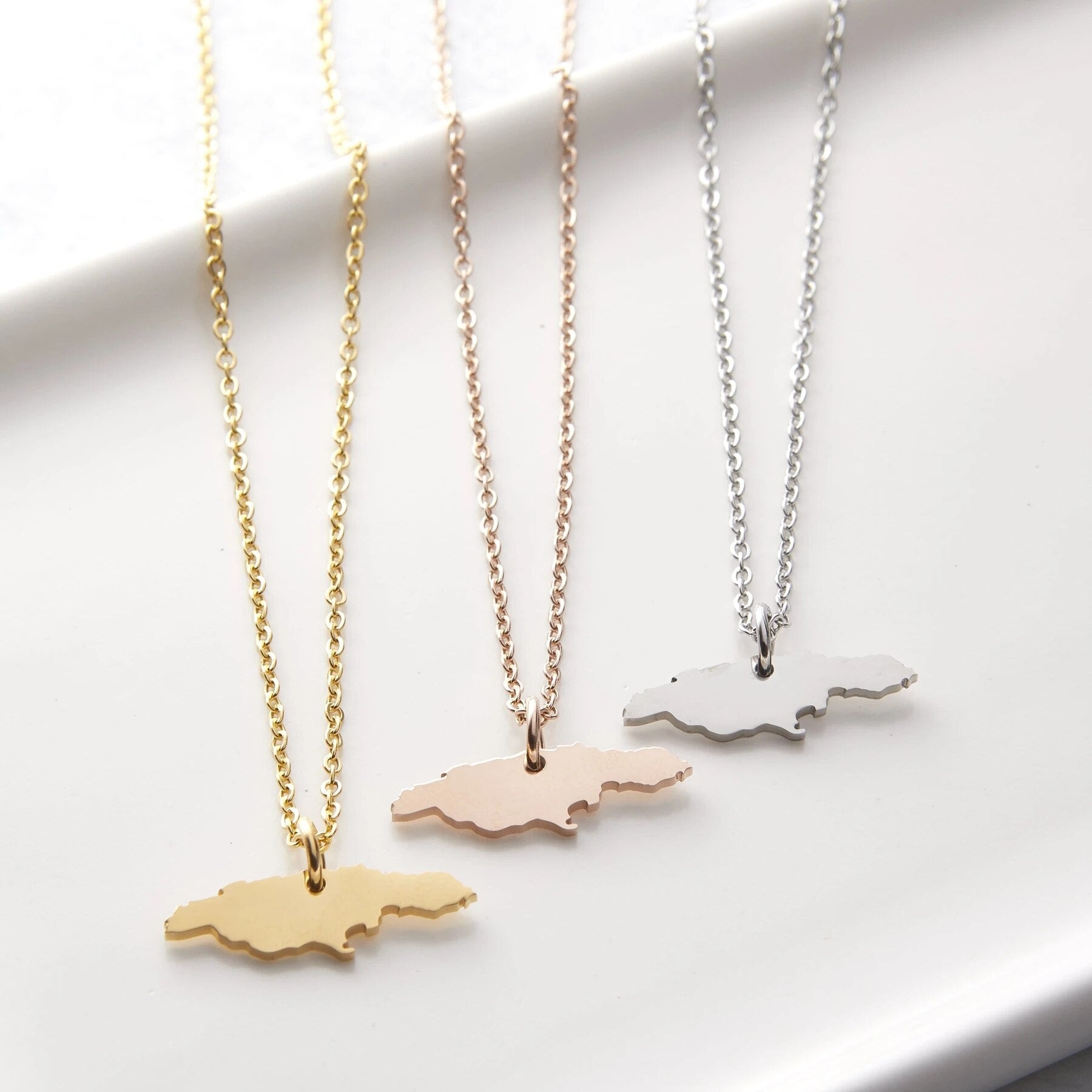 Collier Carte - Choisissez votre pays natal-Jamilah™
