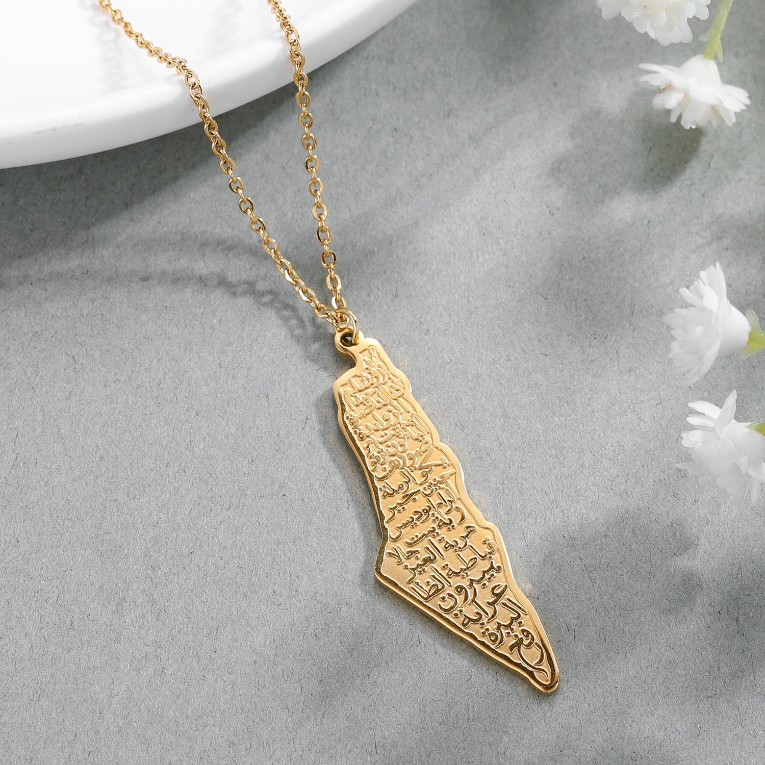 Collier Calligraphie Palestine-Jamilah™