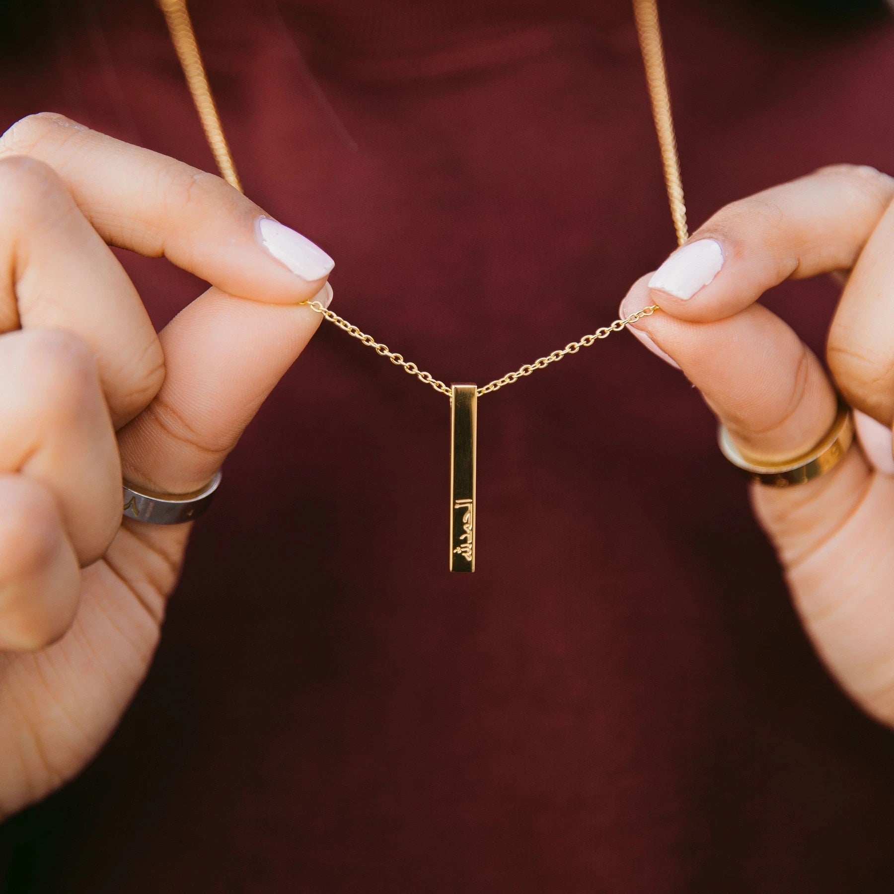 Collier Prénom Arabe 3D-Jamilah™