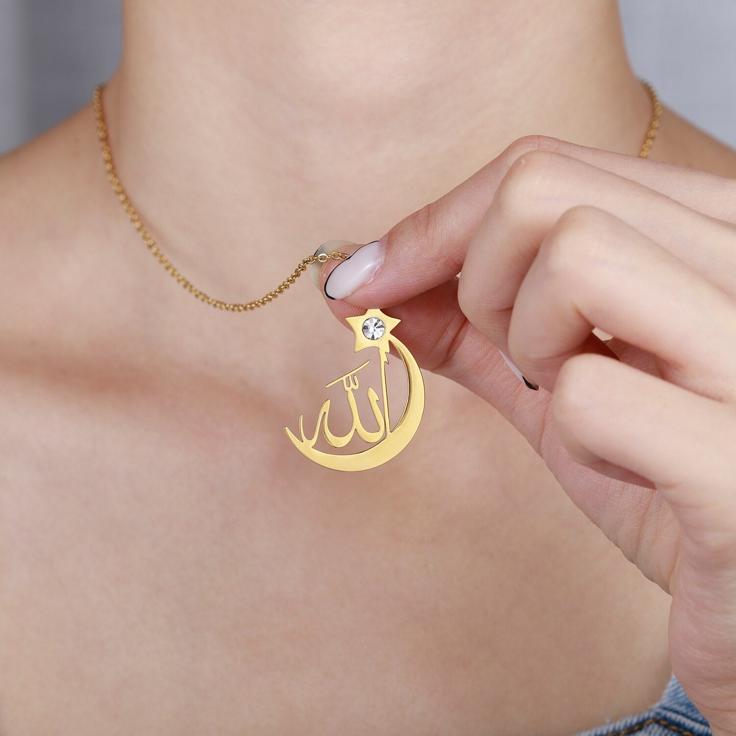Collier Allah Croissant de Lune-Jamilah™