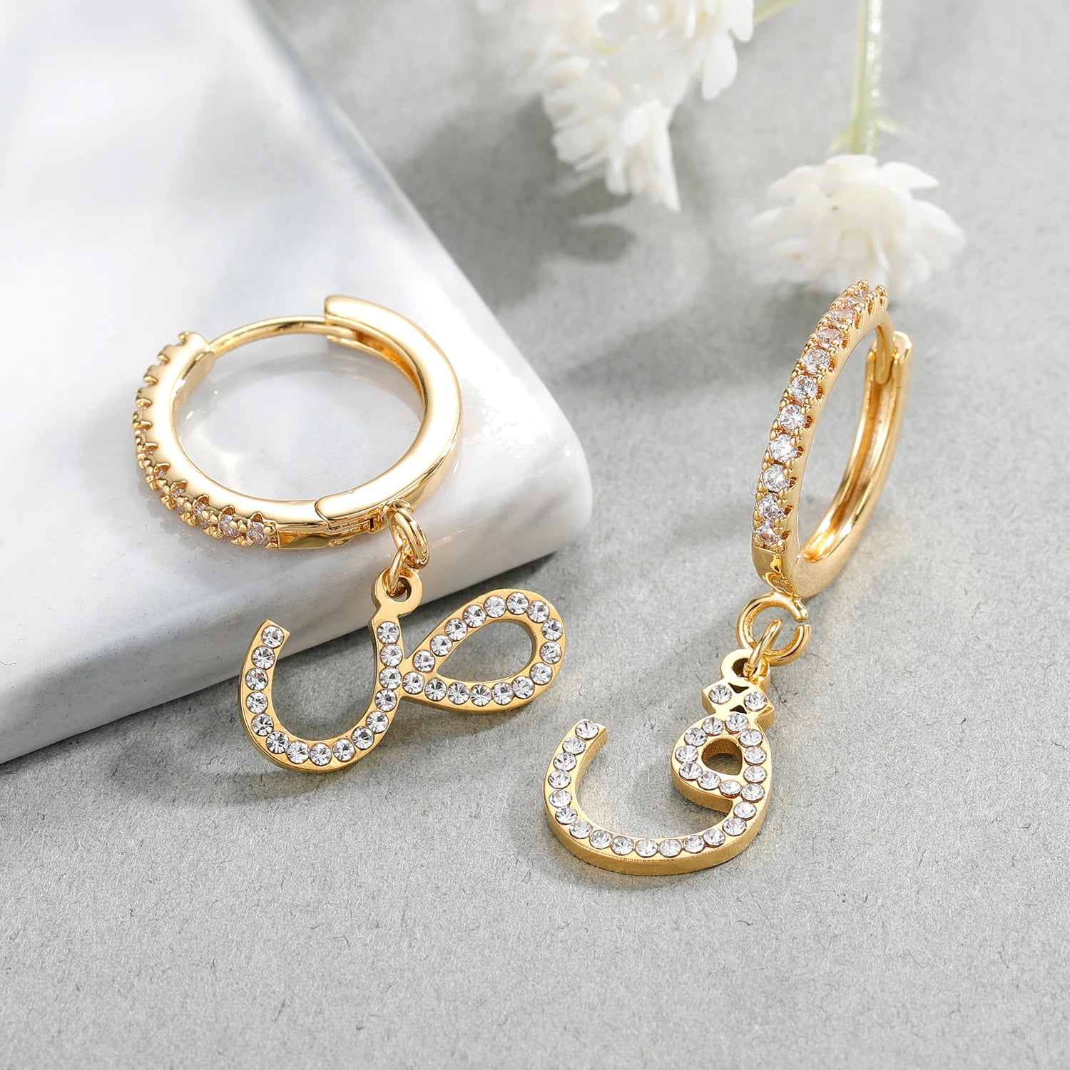 Boucles d&#39;Oreilles Arabe avec Strass-Jamilah™