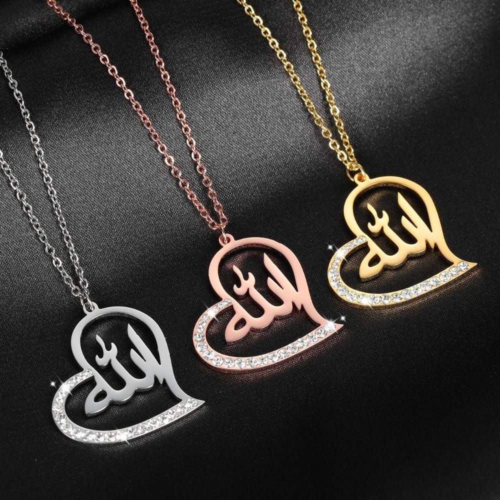 Collier Coeur Allah avec Perles-Jamilah™